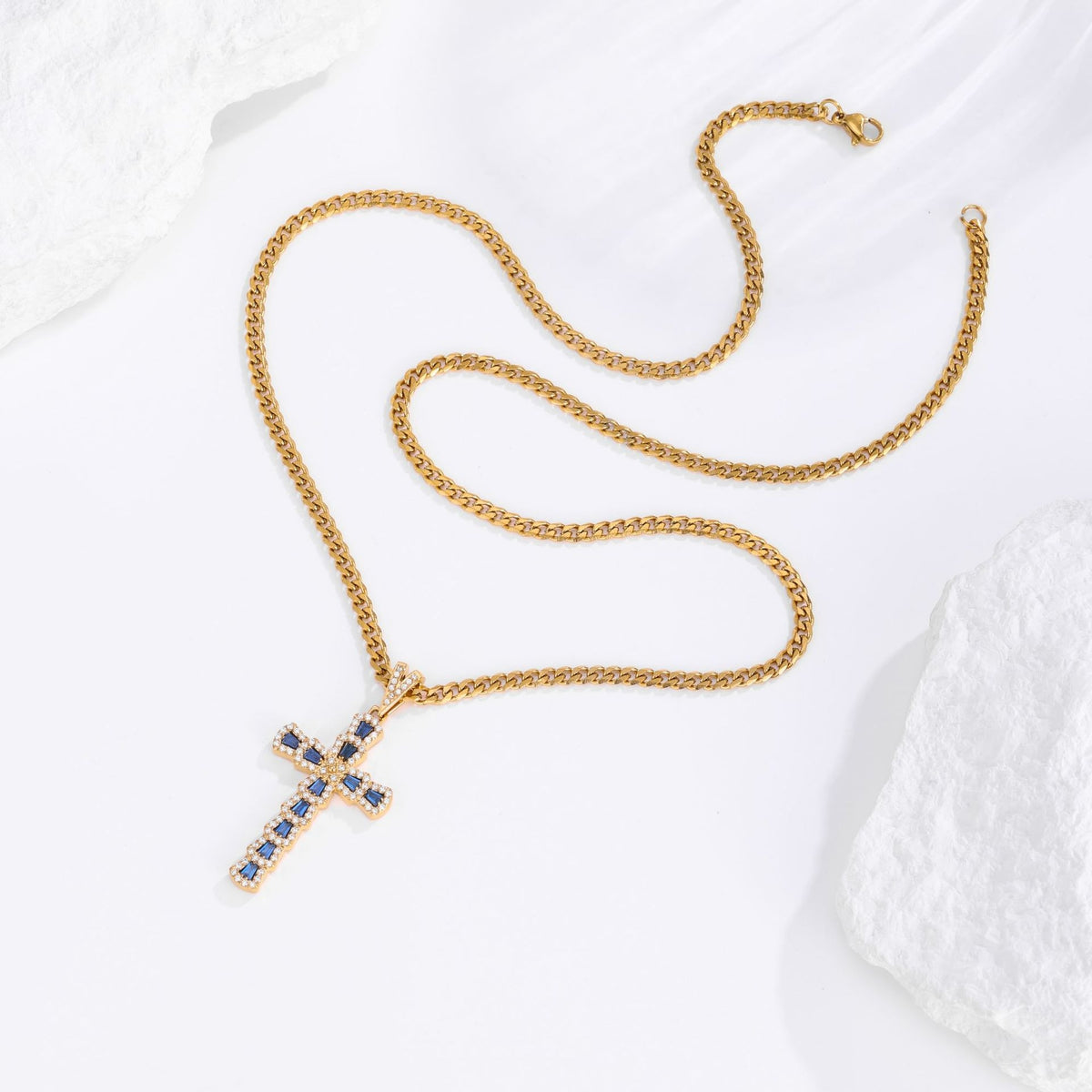 Radiant Cross Necklace