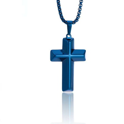 Polished Cross Necklace lifestyle shot — Cross of Grace