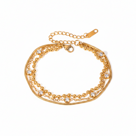 Layered Zircon Bracelet