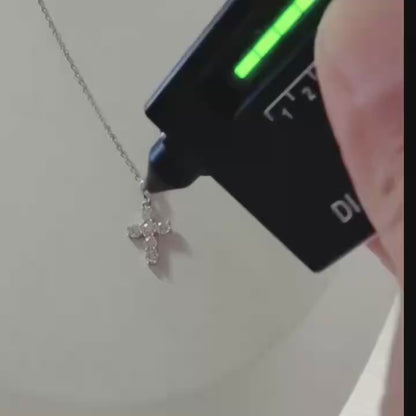Moissanite Cross Necklace